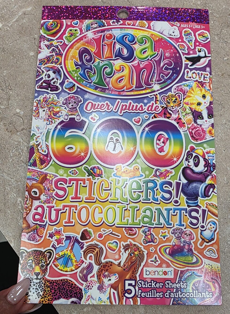 Lisa Frank Rainbow Multicolor 600+ Sticker Pack